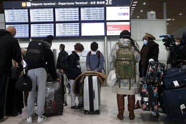 The French travel ban means non-EU residents will be barred from flying to Charles de Gaulle Airport, which serves Paris, from Sunday. EPA