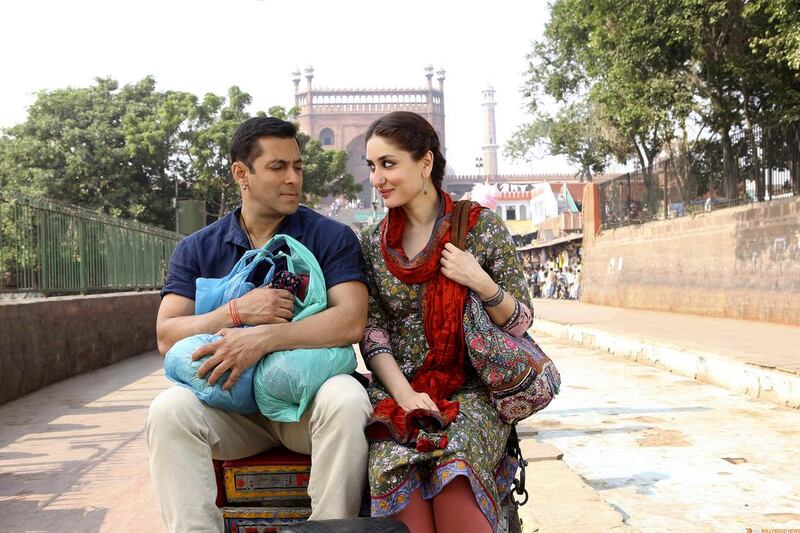 Salman Khan, left, and Kareena Kapoor in Bajrangi Bhaijaan. Courtesy Eros International