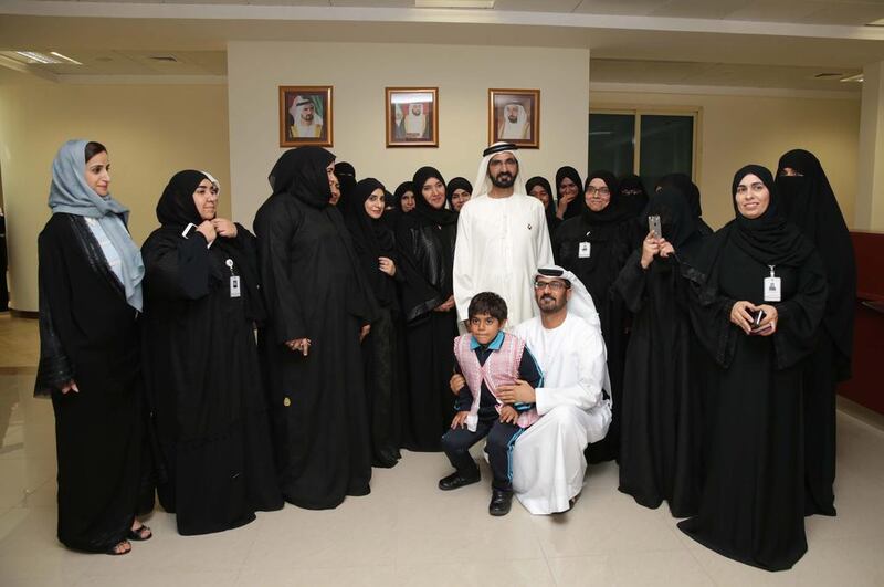 Sheikh Mohammed bin Rashid, Vice President and Ruler of Dubai, visits the Abdul Rahman Nasser School in Kalba. Wam