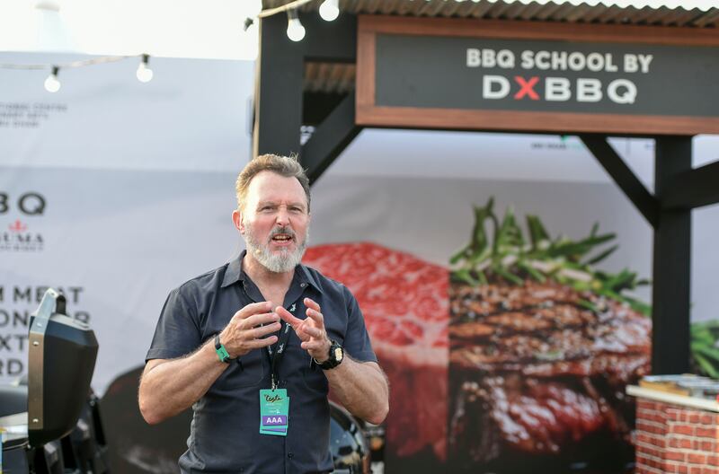 Andrew Dickens holds a barbecue workshop 
