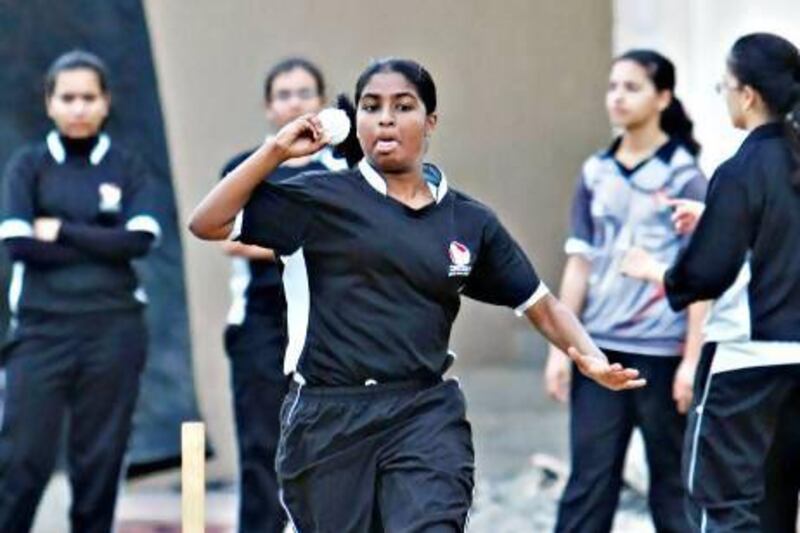 The UAE women's team did not get to play a warm-up match before the start of the tournament but trained hard in Sharjah. Jeff Topping / The National