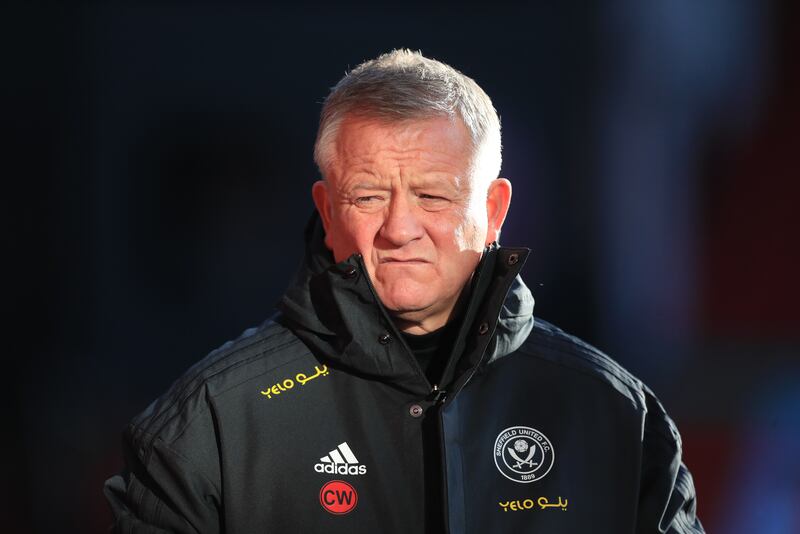 New Sheffield United manager Chris Wilder, who takes on Liverpool on Wednesday night in his first game in charge. PA
