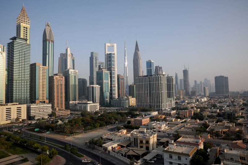 Dubai's skyline. New business in the emirate's travel and tourism sector rose sharply in September. Reuters