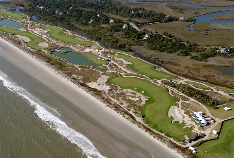 ** FILE **  The Senior PGA Championship is coming to the Ocean Course in Kiawah Island, S.C., shown in this Nov. 12, 2003 file photo, in three years, said Roger Warren, Kiawah Island's director of golf. Warren made the announcement Thursday, May 27, 2004, at Valhalla in Louisville, Ky., site of this week's Senior PGA Championship.  (AP Photo/The Post and Courier, Brad Nettles)