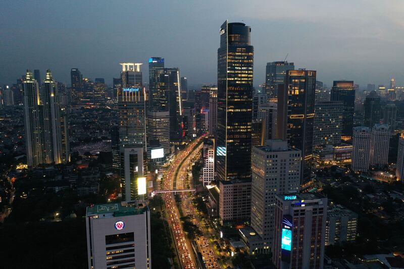 The central business district in Jakarta. Indonesia is among core Islamic finance markets in the world set to continue growing in 2022. Bloomberg