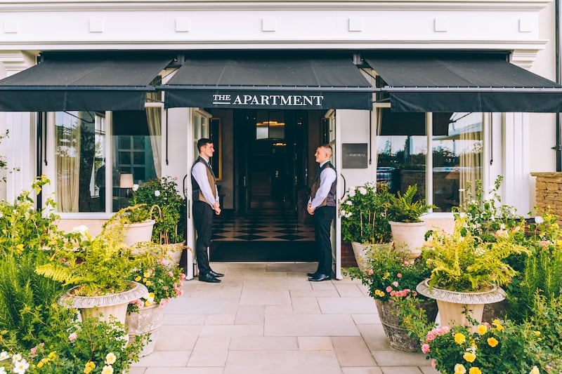 The entrance of the The Apartment, a collection of luxury suites where the Village’s VIP clients are invited to relax try on clothes during a long day’s shopping. Photo: Bicester Village