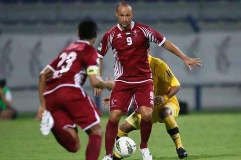Fernando Baiano, centre, has played in the Pro League for four years, three at Al Wahda after his first season at capital rivals Al Jazira