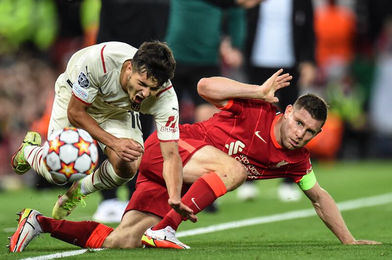 James Milner (84') - N/A. The 35-year-old got six minutes of action, replacing Henderson. He committed one ugly foul, was booked and used his experience to help close out the game. EPA