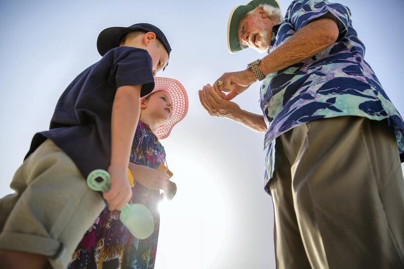 Teaching children while they are still young is fundamental to Jean-Michel Cousteau's mission. Courtesy The Ritz-Carlton