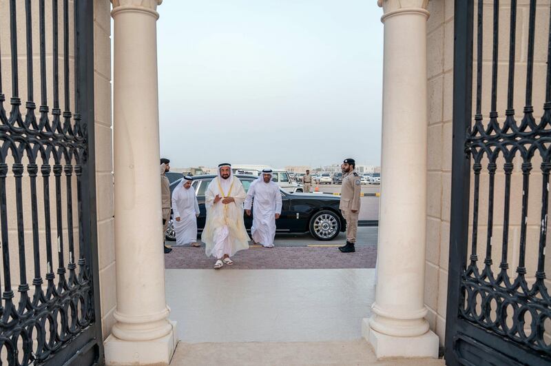 <p>Dr Sheikh Sultan bin Mohammed Al Qasimi, Ruler of Sharjah and Sheikh Abdullah bin Salem bin Sultan Al Qasimi, Deputy Ruler of Sharjah, offered Eid Al Adha prayers at Al Badee Mussalla in the emirate. WAM</p>
