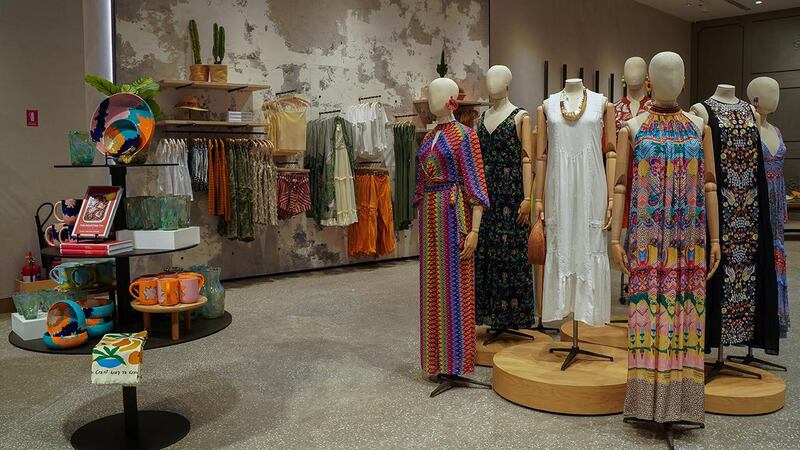 Boho dresses at the new Anthropologie store in The Dubai Mall. Courtesy  Anthropologie