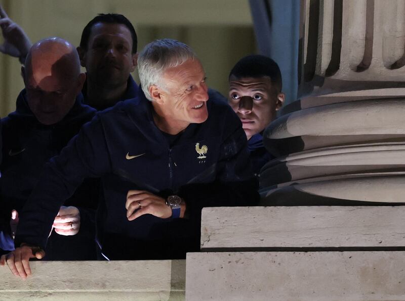 France managerDidier Deschamps and Kylian Mbappe. Reuters