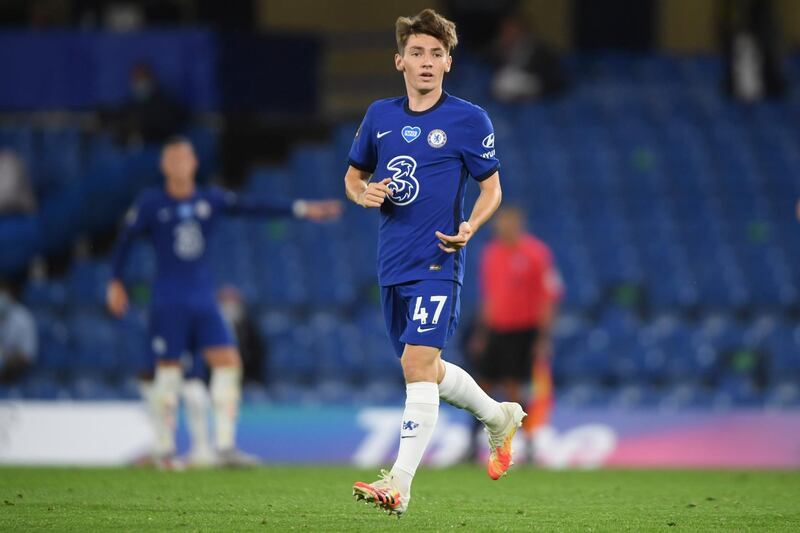 Chelsea's Billy Gilmour in action. AP
