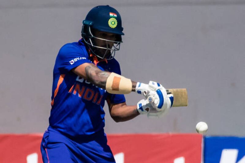 India's Shikhar Dhawan scored an unbeaten fifty. AFP