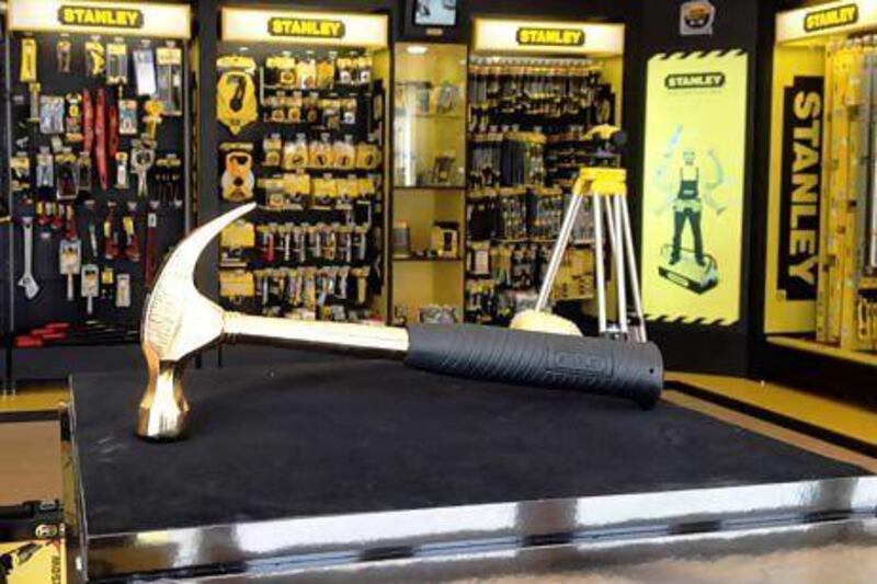 Stanley Tools is raffling this gold hammer.