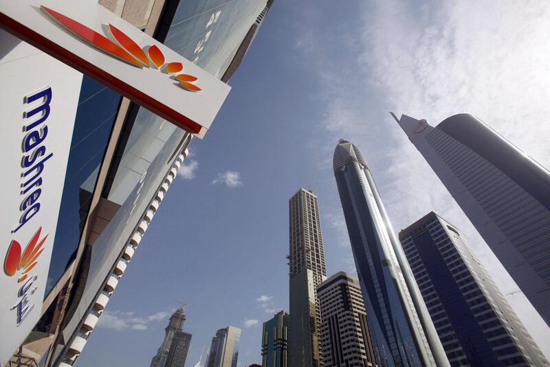 Mashreq said that credit card approvals went down by 25 to 30 per cent between the fourth quarter of 2015, when the bank started using the credit bureau, and the second quarter of last year. Steve Crisp / Reuters