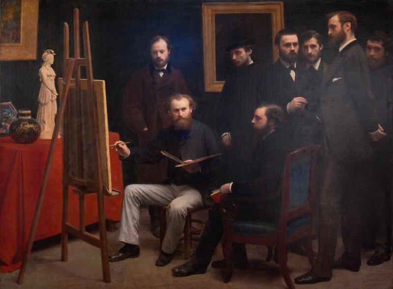 'A Studio at Les Batignolles' (1870), oil on canvas by Henri Fantin-Latour. Victor Besa / The National