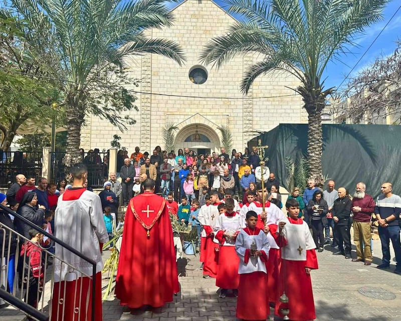 Catholics in Gaza are to mark Easter as the war rages in the enclave. Photo: Holy Family Church