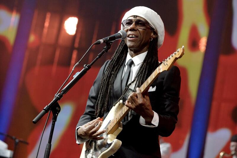 Nile Rodgers will perform songs by Chic as well as those he composed or produced for other artists. Jonathan Short / Invision / AP Photo

