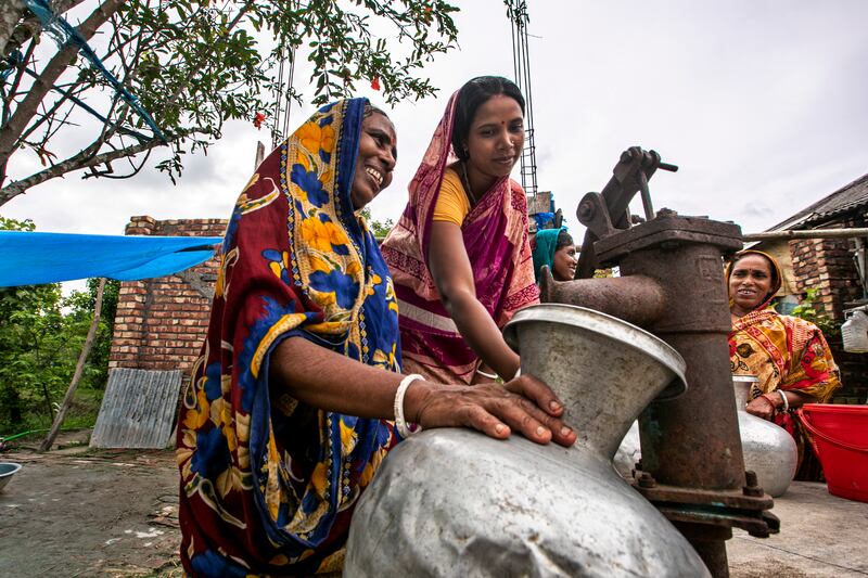 Access to clean drinking water has reduced the spread of diseases and improved the health of families in coastal regions of Bangladesh  