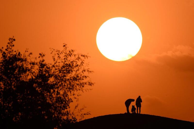 Tourists travel at sunset in Tarim, Xinjiang Uygur autonomous region, China, on October 27, 2016. China Daily via Reuters