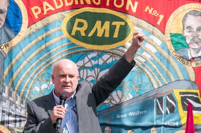 Mick Lynch, the head of a British rail union, has won admirers for his plain-speaking manner. PA 