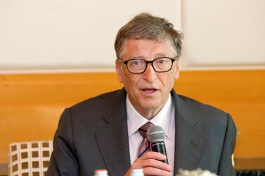 Dubai, United Arab Emirates, Jun 26, 2014 - Bill Gates, co-chair of the Bill & Melinda Gates Foundation, during a media roundtable at Ritz Carlton, Dubai International Financial Centre. ( Jaime Puebla / The National Newspaper ) Lindsay Carroll