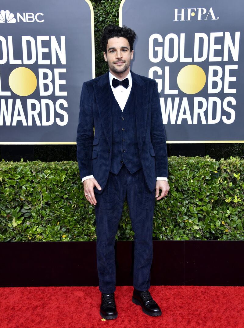 Christopher Abbott, in Dolce & Gabbana, arrives at the 77th annual Golden Globe Awards at the Beverly Hilton Hotel on January 5, 2020. AFP
