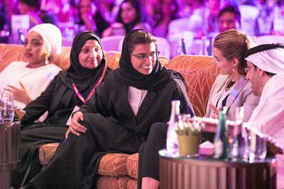 DUBAI, UNITED ARAB EMIRATES - OCT 25:


 H.E. Noura Al Kaabi Minister of State for Federal National Council Affairs , at WIL Economic Forum.
 
Endorsed by the UAE Ministry of Economy for the past four years, Naseba Global WIL Economic Forum is bringing together up to 500 global business leaders, policy-makers, entrepreneurs, NGOs, artists and youth to champion diversity as the cornerstone of sustainable economic development.  

(Photo by Reem Mohammed/The National)

Reporter: Suzanne Locke and Alice Haine
Section: BZ