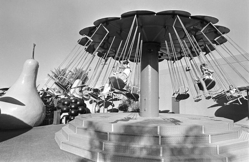 Swings and giant fruit - Leisureland was unlike anything seen before in Dubai. Pictures: AP