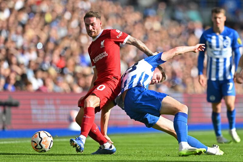 Had his pocket picked by Adingra for Brighton’s opening goal, but soon eased into the match and was assured in central midfield against his old side.  AFP