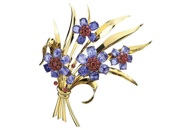 The Bouquet Hawaii clip from the 1939 Frivole collection by Van Cleef & Arpels. Courtesy of Van Cleef & Arpels