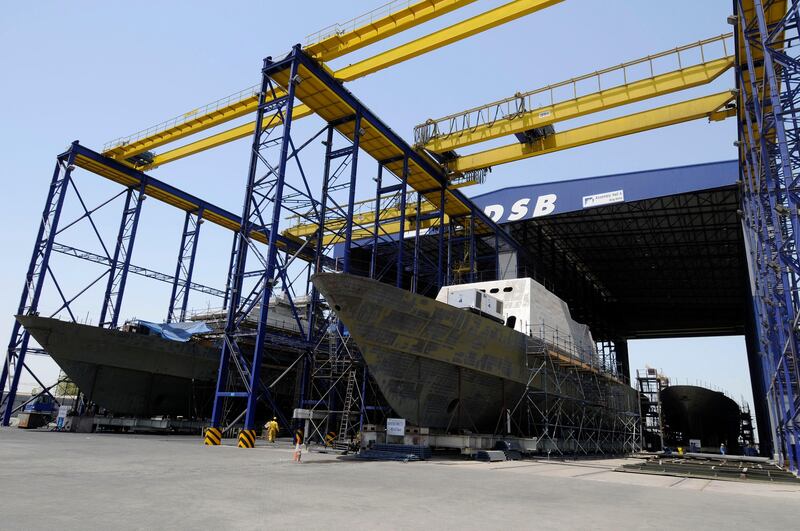 Abu Dhabi Ship Building and BVT signed an agreement on July 27, 2009 to form a new company called Gulf Logistics and Naval Support to be based in Abu Dhabi. Images of Abu Dhabi Ship Building facilities. Photo: Charles Crowell for The National