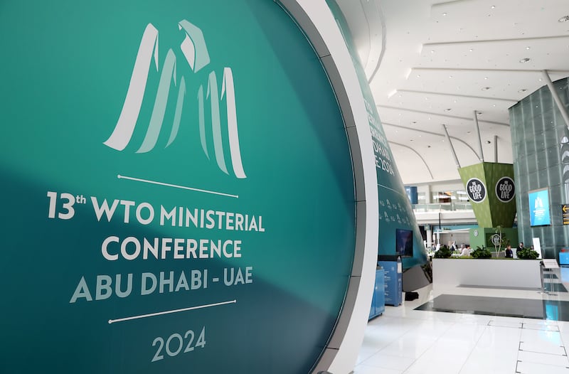 The 13th WTO Ministerial Conference will be held this month in Abu Dhabi. Pawan Singh / The National