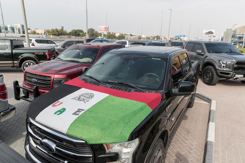 SHARJAH, UNITED ARAB EMIRATES. 08 DECEMBER 2017. Al Tayer Motors event in Sharjah celebrating the 100 years of Ford trucks.. (Photo: Antonie Robertson/The National) Journalist: Adam Workman. Section: Motoring.