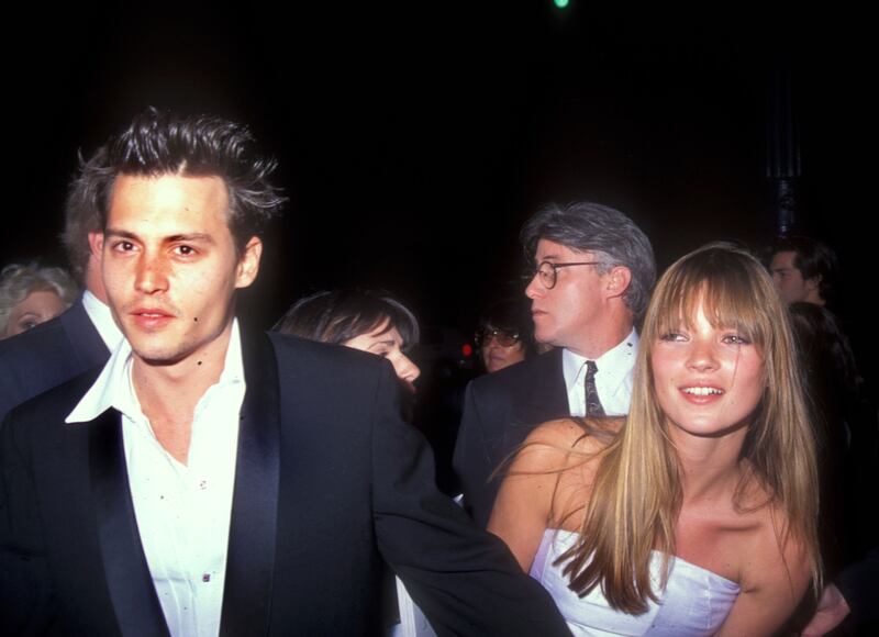 The couple at the Beverly Hills premiere of Depp's 1995 film 'Don Juan De Marco'. Getty Images