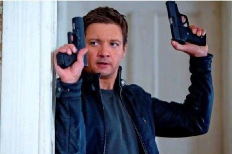 Jeremy Renner as Aaron Cross in a scene from The Bourne Legacy. Mary Cybulski / Universal Pictures / AP Photo