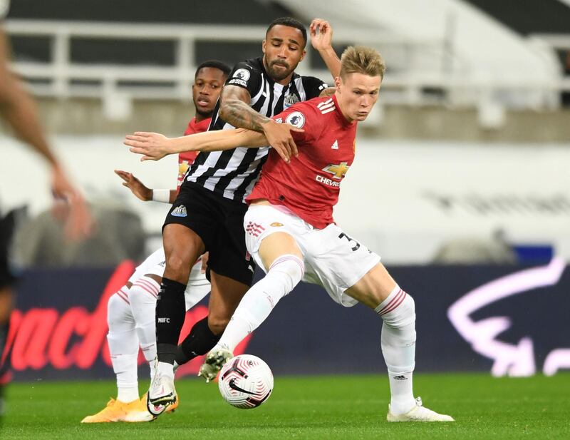 Scott McTominay - 7: Helped out centre backs, intercepted well and ran until the end. Calmly headed ball back to De Gea from a rare Newcastle counter attack. Got a clearance which led towards the third. Reuters