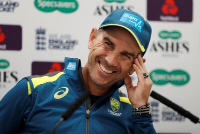 Cricket - Australia Press Conference - Lord's Cricket Ground, London, Britain - August 12, 2019   Australia head coach Justin Langer during a press conference   Action Images via Reuters/Paul Childs