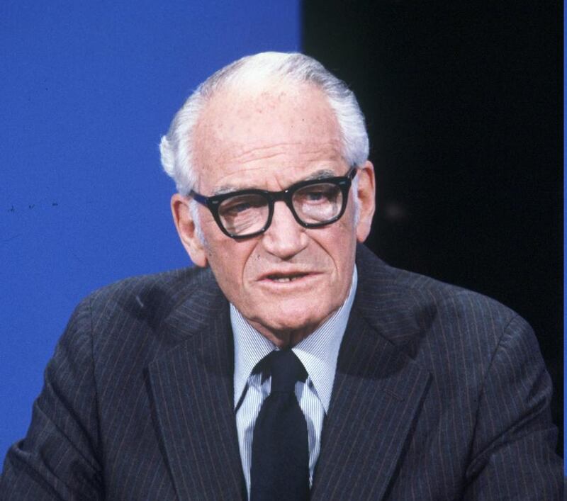 Senator Barry Goldwater led the Republicans to a crushing electoral loss in 1964. AP
