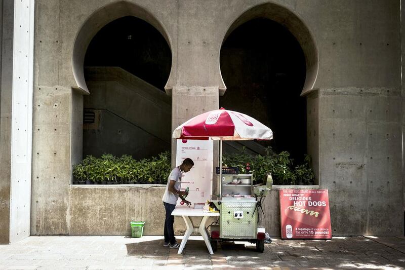 The Hot Dog Stand, a micro-enterprise started by Khaled Abdel Ghaffar, received an 180,000 Egyptian pound financing from 138 Pyramids. David Degner for The National