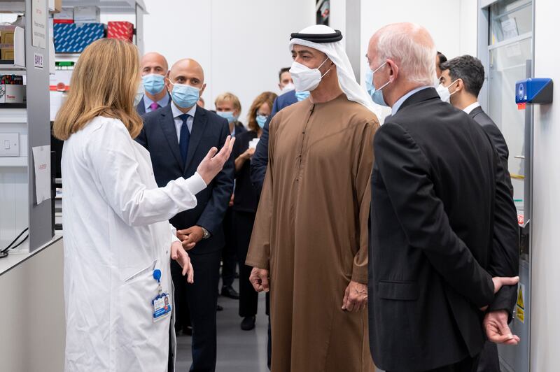 Sheikh Mohamed visiting the centre in 2021, which will celebrate its fourth anniversary in October.