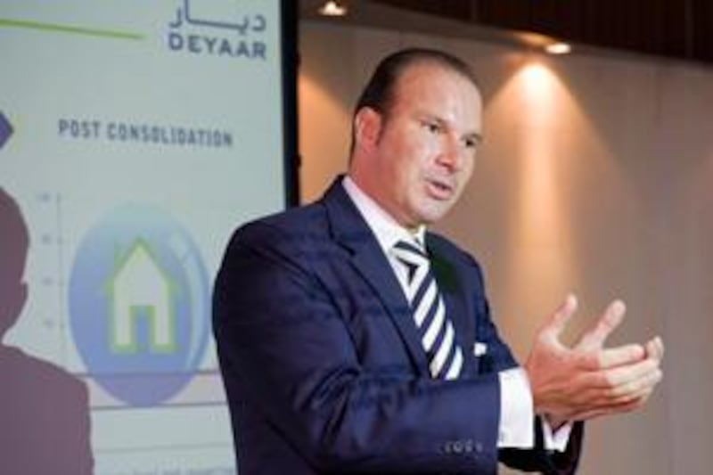 Markus Giebel CEO of Deyaar details plans on how the development company intends to fight the recession by easing the financial pressures on its customers. Duncan Chard for the National