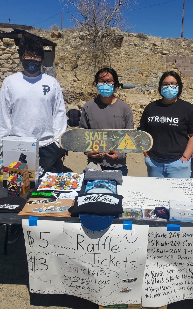 Hopi youths raise funds for a skate spot on the Hopi reservation in north-eastern Arizona. AP