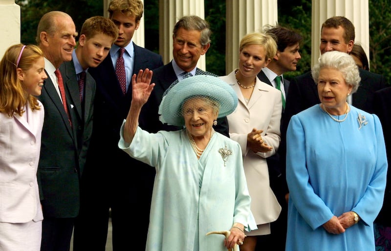 Queen Elizabeth at an event to celebrate her mother's 101st birthday in 2001. Getty