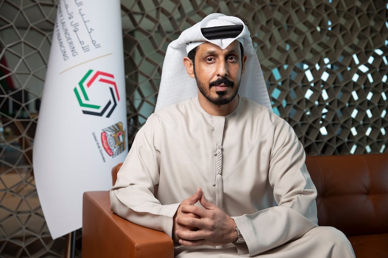 Hamid Al Zaabi is the director general of the Executive Office of Anti-Money Laundering and Counter Terrorism Financing. Antonie Robertson / The National