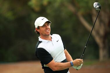 Rory McIlroy during practice prior to the DP World Tour Championship Dubai at the Jumeirah Golf Estates in Dubai. Getty Images