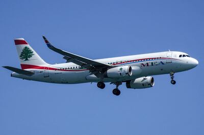 A Lebanese Middle East Airlines plane. The company says it is experiencing a 'complicated security and political situation'. AFP