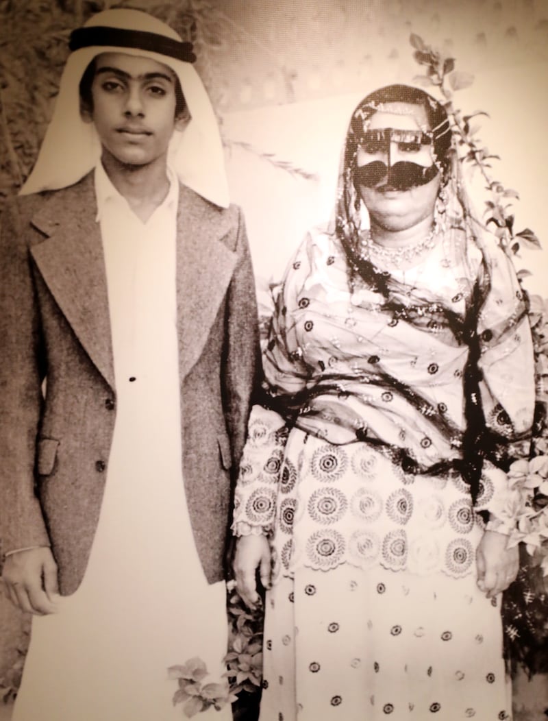 A picture of Dr Ghubash's mother, Ousha bint Khalifa, on display at the museum. She says her mother is her biggest inspiration.