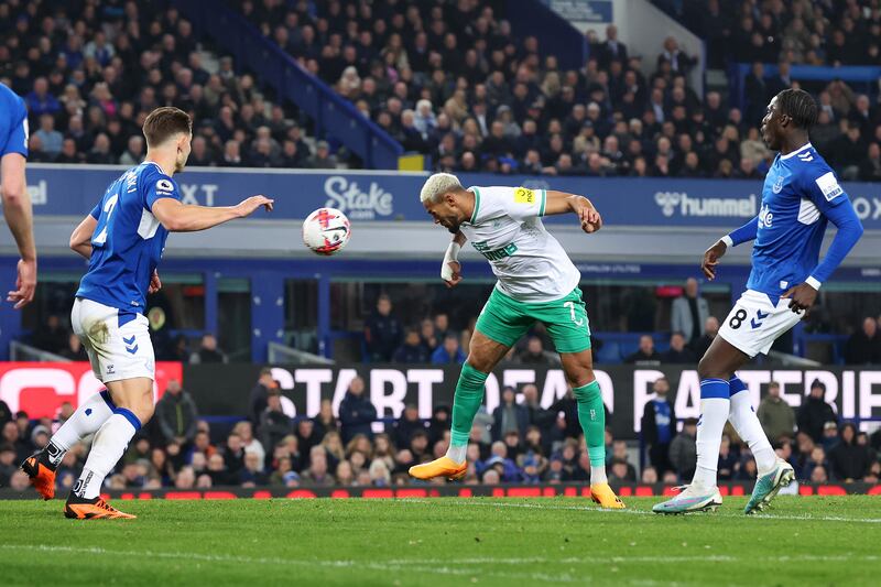 Joelinton 8: Excellent surging run past Godfrey followed by shot that was saved by Pickford only for Wilson to finish. Headed home second for his second goal in successive games. Getty